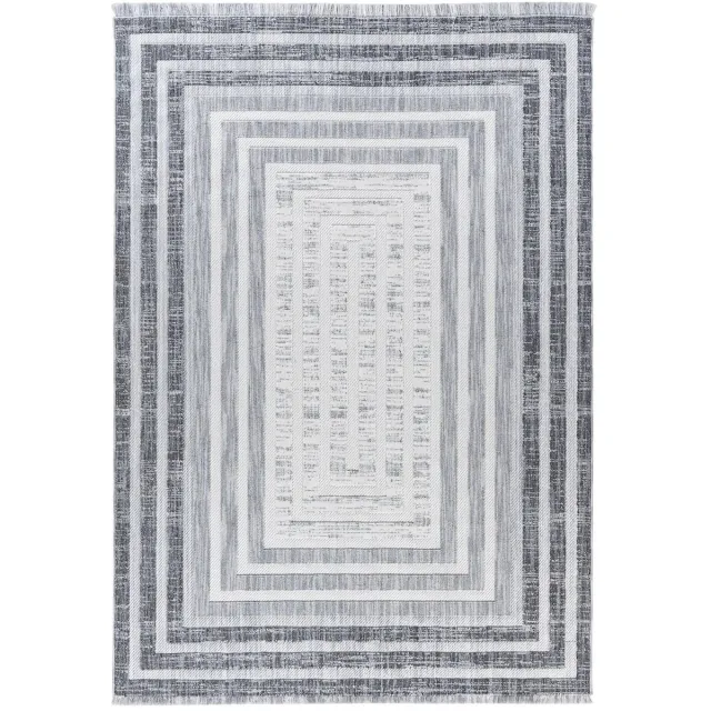 Dutch XXL Laagpolig Vloerkleed | Tapijt | Sarai | Geometrisch | Grijs | 160x230 cm