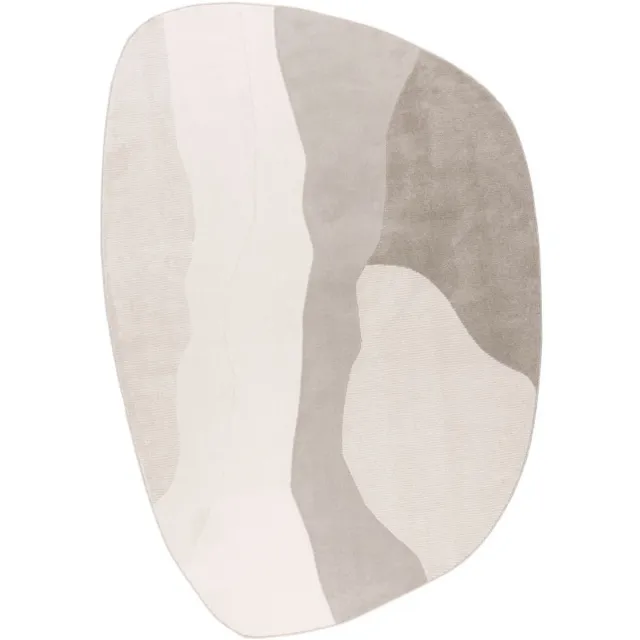 Muratap Organisch Vloerkleed Livorno Creme Zilver