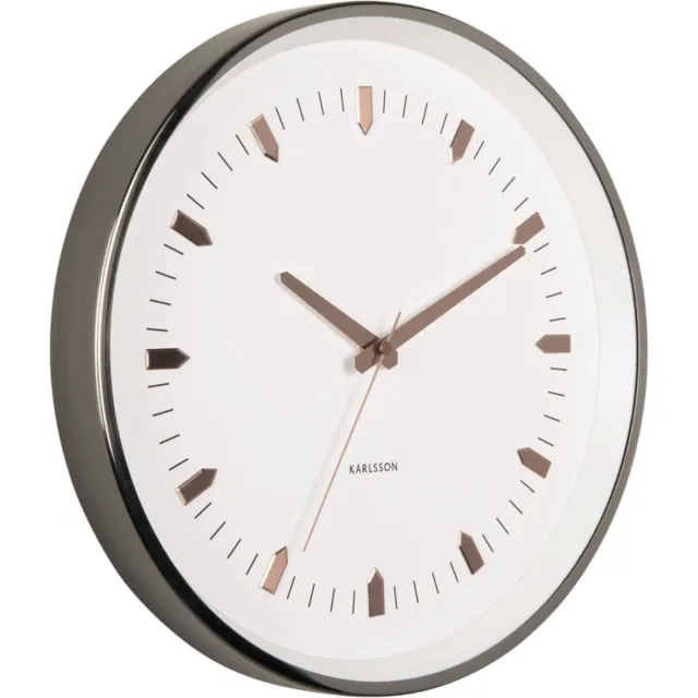 Karlsson Wandklok Arrow Batons - Grijs - Ø35cm - Wandklok Modern