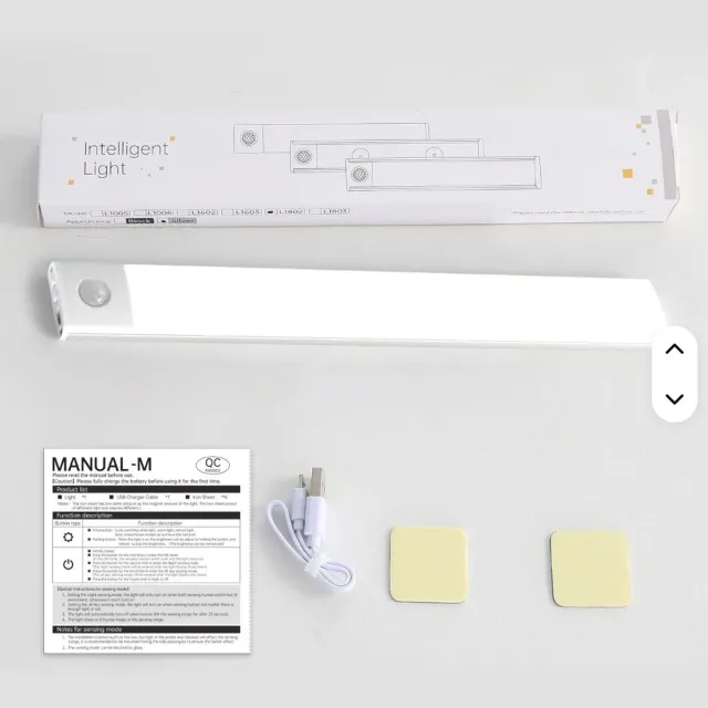 medj led lamp 20 cm- accu -oplaadbaar -beweginssencor -3 standen-fel licht ,warm licht,koud licht-100 leds wit