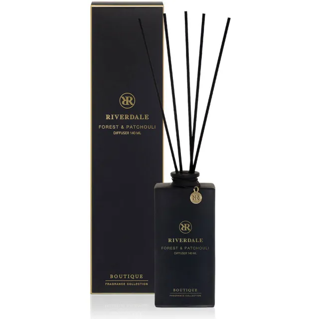 Riverdale geurstokjes Boutique - Forest & Patchouli zwart - 140 ml