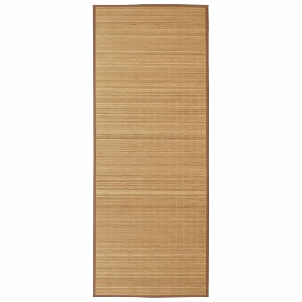 vidaXL Tapijt rechthoekig 80x200 cm bamboe bruin, foto 3