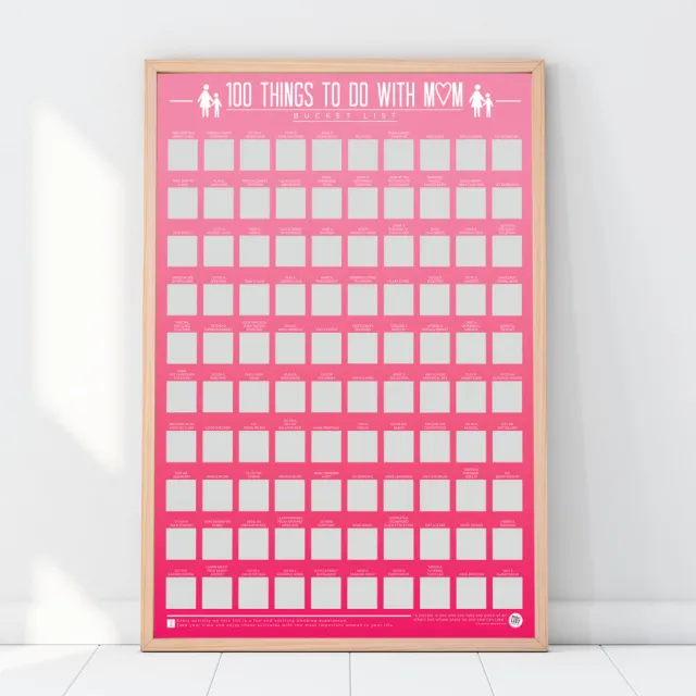 Gift Republic Krasposter - 100 Dingen Om Te Doen Met Mama Multi