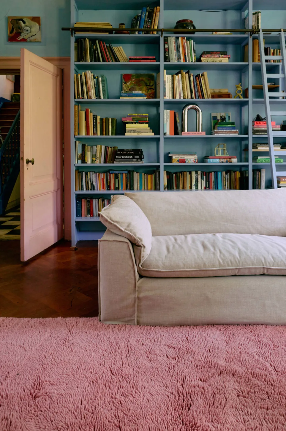 HKLIVING fluffy vloerkleed roze, foto 2