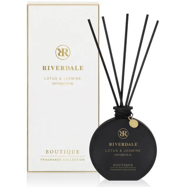 Riverdale geurstokjes Boutique - Lotus & Jasmine wit - 90 ml