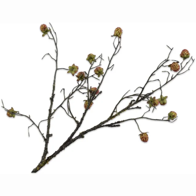 Silk-ka Kunsttak - bramentak - roze - H74 cm - 2 stuks