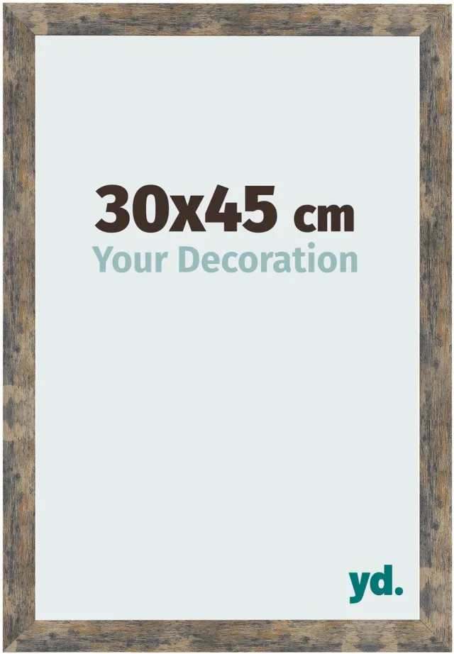 yd. Your Decoration - Fotolijst 30x45 cm - MDF - Blauw Goud Gemeleerd - Bologna