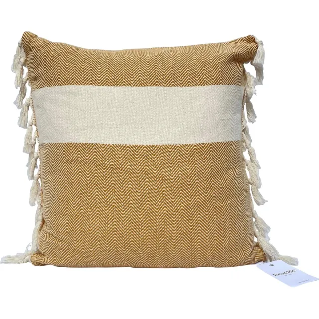 Beachie Cannes Geel 50 x 50 cm Kussenhoes zonder vulling