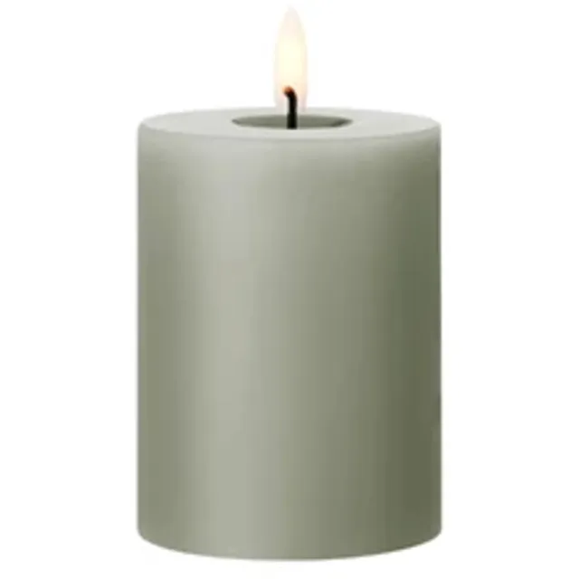 Ester & Erik Led Pillar kaars H10cm winter rose Groen