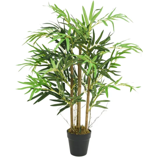 vidaXL Kunstplant bamboe 500 bladeren 80 cm groen