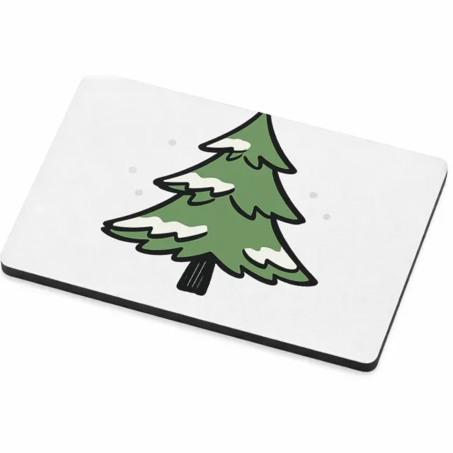 Mr Cadeautjes MDF magnetische fotolijst 7,5 x 5 - design Een speelse winterboom opgebouwd uit losse penseelstreken en | cadeau Wit