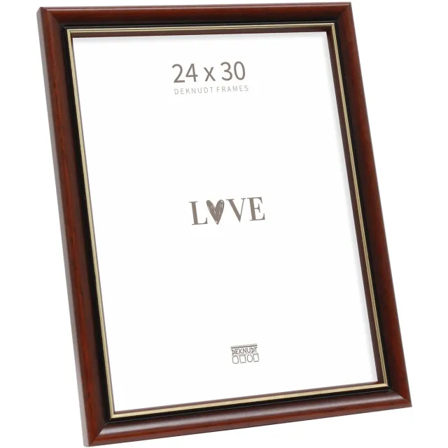 Deknudt Frames fotolijst S407H2 - bruin - biesje - hout - foto 24x30