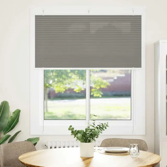 vidaXL Plissé rolgordijn 115x150 cm stofbreedte 114,4 cm antraciet Anthraciet