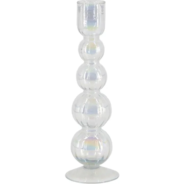homebound by ky Glazen kaarsenstandaard bolletjes halo Transparant