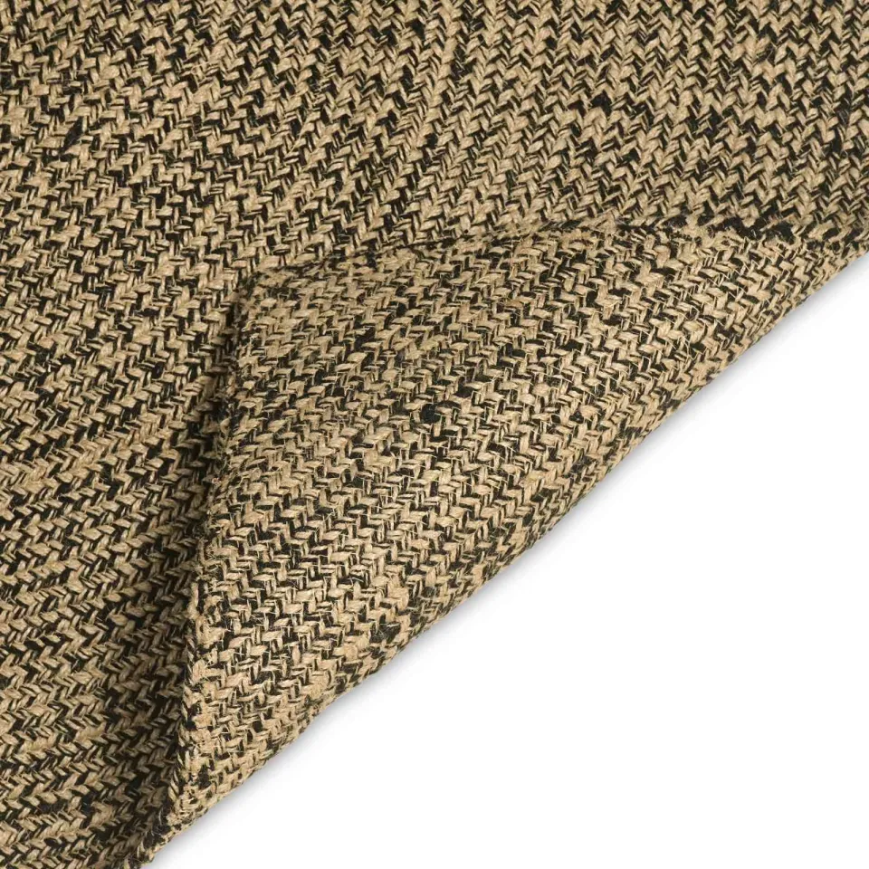 vidaXL Gebied Tapijt Naturel en Zwart 200 x 290 cm Jute, foto 4