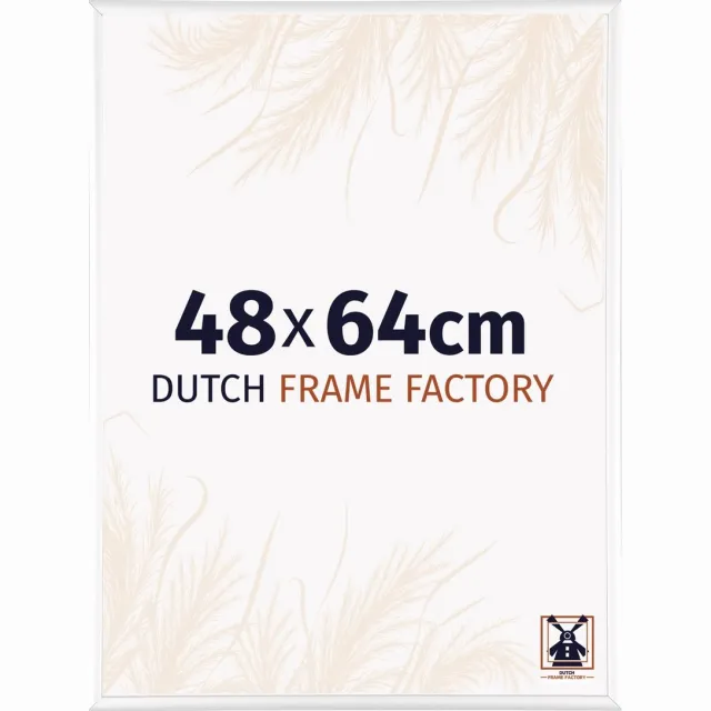 Dutch Frame Factory Fotolijst 48x64 cm - Aluminium - Wit Hoogglans - Kampen