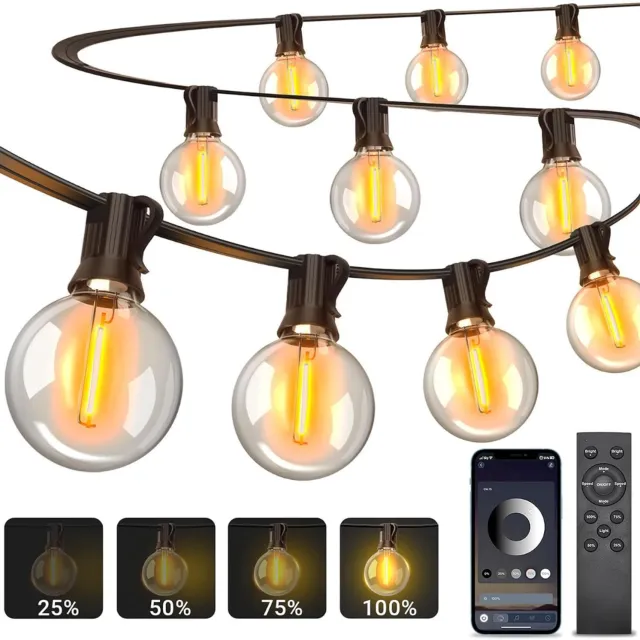 DYVNS® Tuinlampjes Slingerbuitenlichtsnoer - Tuinverlichting Buiten - Lichtslinger LED - Lichtketting - Waterdicht - 30 m