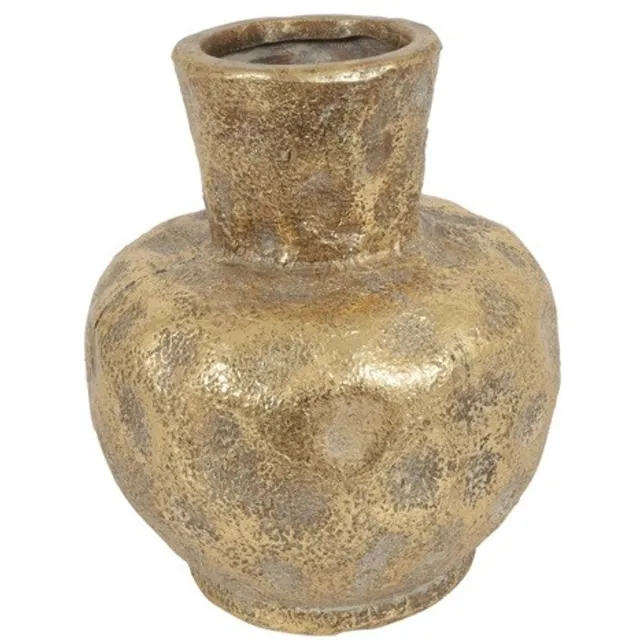 Countryfield Vaas Fabio sphere aardew L16B16H18,5CM goud