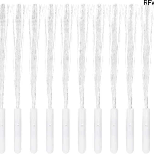 RFWR Glasvezel Lichtstaaf 38 cm met 3 Verlichtingsmodi - 18 Stuks voor Feestjes en Bruiloften