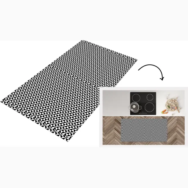 KitchenYeah Keukenloper - Loper keuken - Design - Geometrie - Patroon - Keukenloper vinyl Multicolor