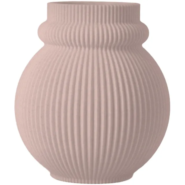 Layvo KARIN Vaas - Bloesem - D23 x H25 cm - droogbloemen vaas - organische vaas - gerecycled plastic