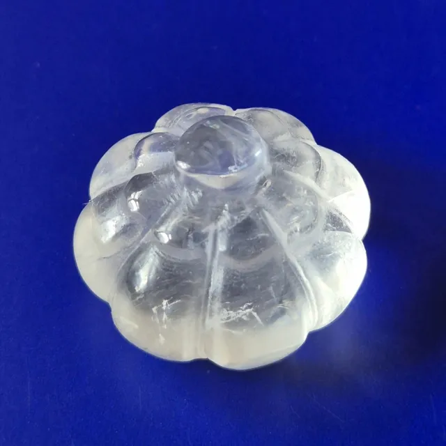 Moonlight Gemstones Halloween Clear Quartz Crystal Carving Pumpkin 20mm Meerkleurig