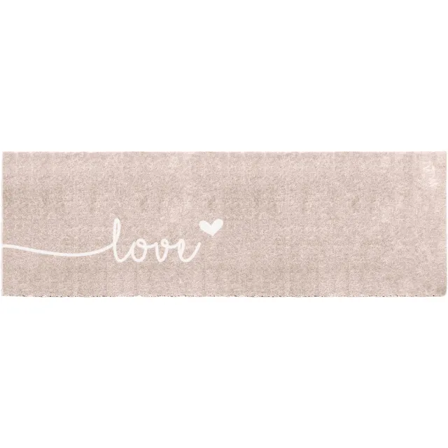 Mad About Mats Esme beige - deurmat - droogloop/touch - wasbaar - 50x150
