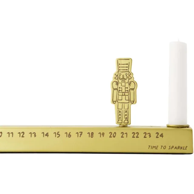 Zusss adventkalender notenkraker - metaal - goud