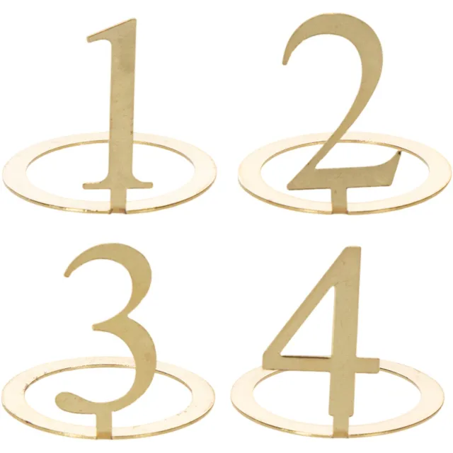 posiwio Kaarsenring met cijfers voor een adventskrans, 3 cm, 4 stuks Gold