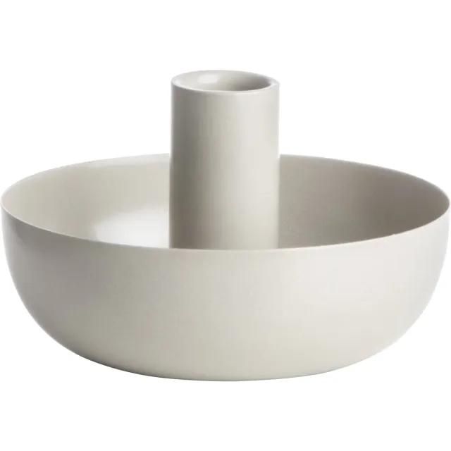 Gusta Keramische kaarsenhouder Ø16cm Beige