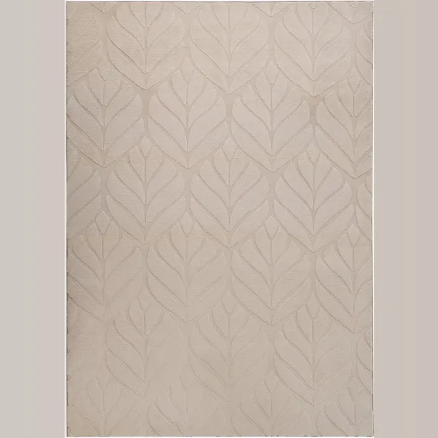 Beliani MITCHELL - Vloerkleed - Beige - 160 x 230 cm - Kunstbont