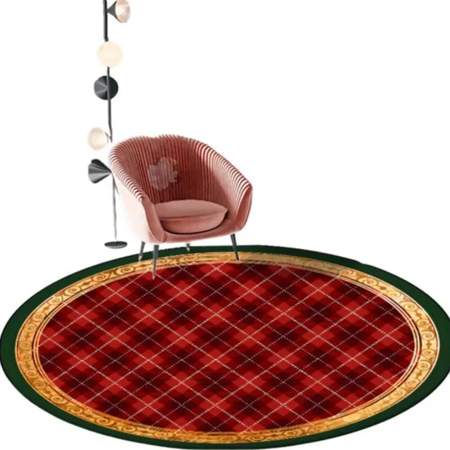 Bovista Kerstboomrok Voor Kunstboom - Kerstboomkleed - Kerstboom Mand - Kerstkleed - Kerstboomring - Kerstrok - Kerstboomdeken - Kerstboomrok - Rond 90cm Rood
