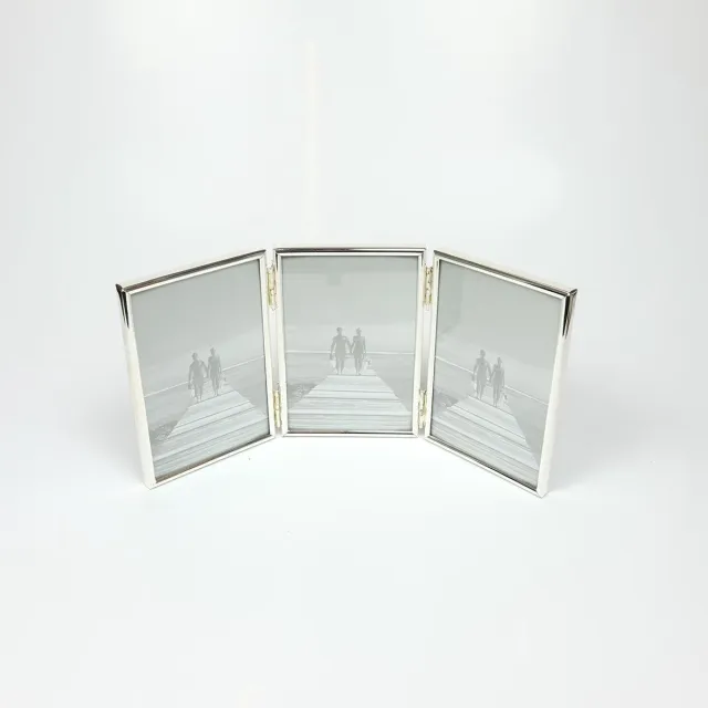 Defotolijstenspecialist 3 Zilveren 3-luik Fotolijst - 10x15 cm