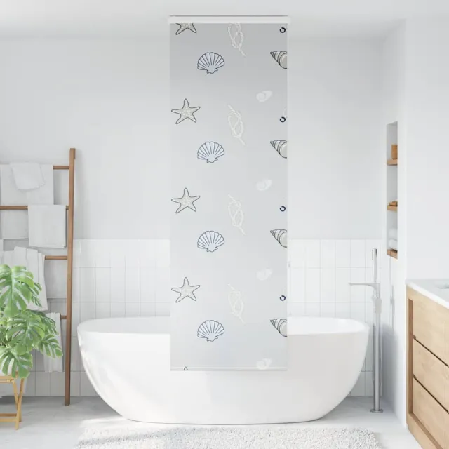vidaXL Doucherolgordijn met cassette 80x240 cm stofbreedte 76 cm Meerkleurig