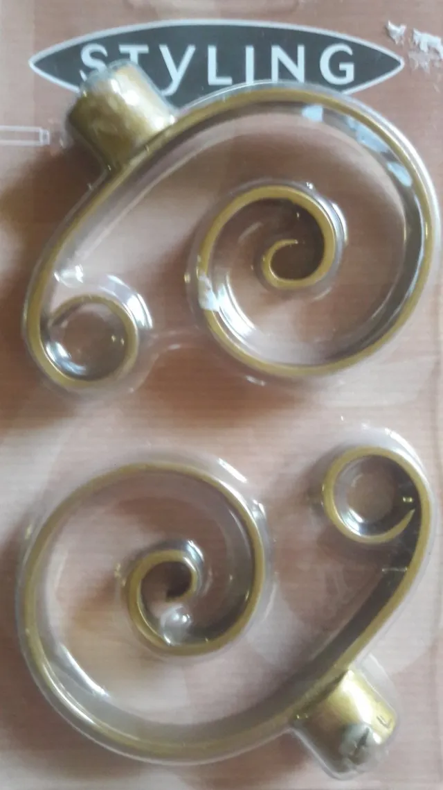 MB Styling Styling gordijnroede eindstukken - voor 20mm - goud - per 2 verpakt