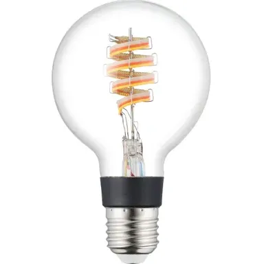 EGLO Slimme Ledfilamentlamp Wit En Gekleurd Licht G80 E27 4,9w Transparant
