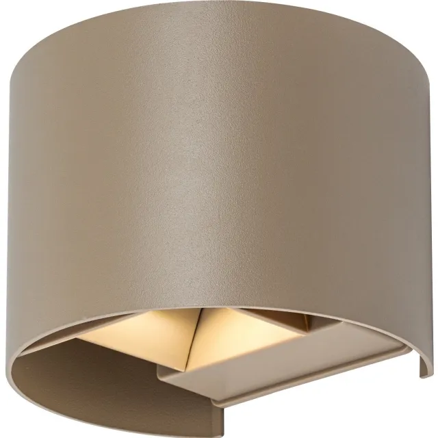 Rabalux Wandlamp - Buitenwandlamp, Virna, LED 5 W, 420 lm, lichtkleur 2700, 4000, 6500 K, IP54, grijs-beige, 77217 grijs beige