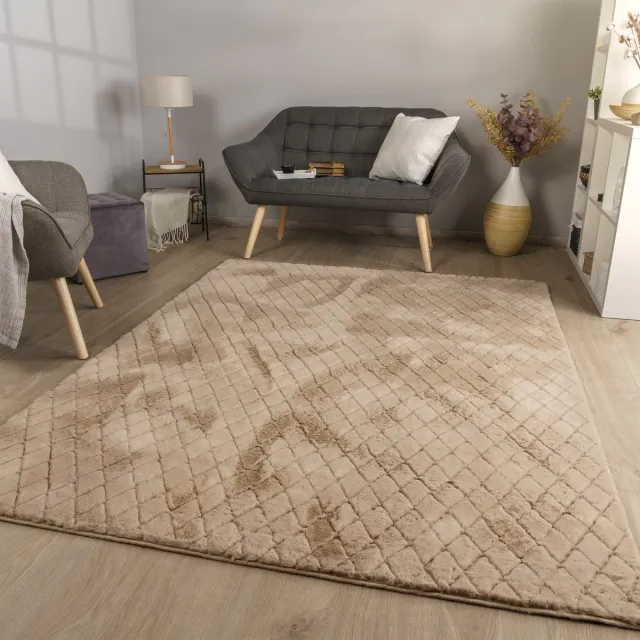 TT Home Binnen- en buitentapijt Eetkamer Weerbestendig Terras Etnisch Scandinavisch design 80 x 150 cm Rechthoek grijs beige