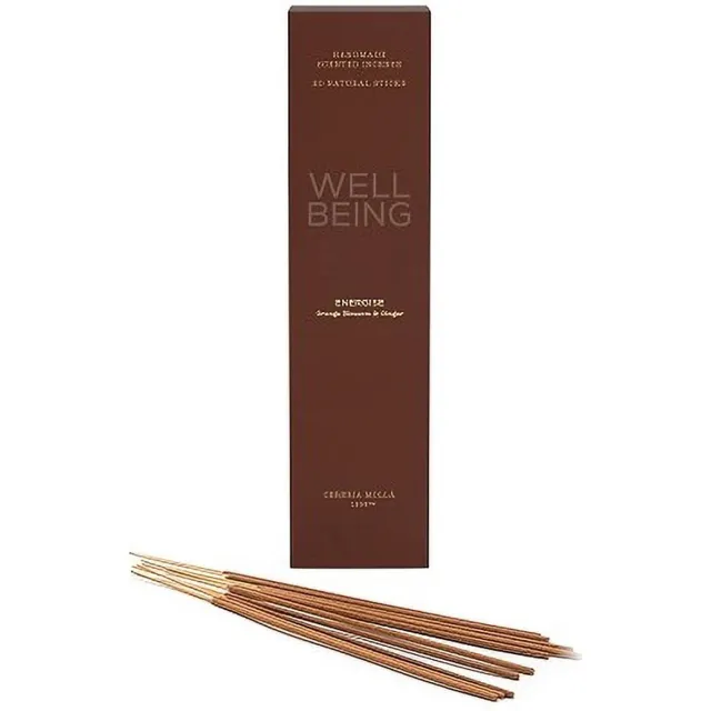 Cereria Mollà 1899 Well Being - ENERGISE - 20 st. Wierook stokjes - Orange Blossom & Ginger - Cereria Mollà 1899 bruin