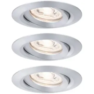 Paulmann Inbouwspot Nova Mini Plus Coin Easydim Kantelbaar Aluminium 3x4,2w Zilver