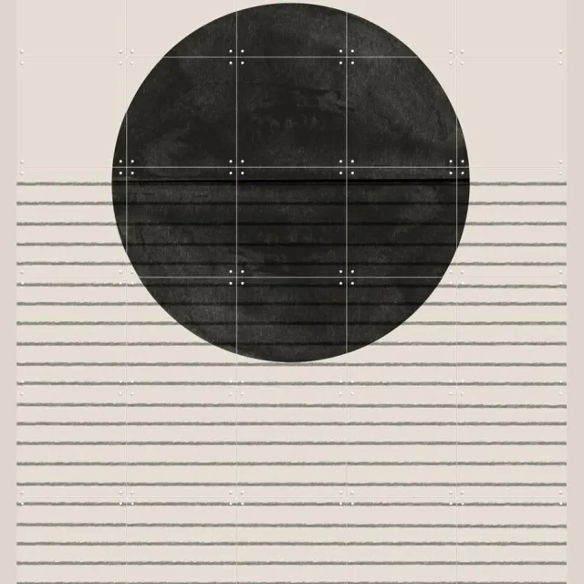 IXXI BaB No.4, The Miuus Studio & Various - 100 x 140 cm - Grote wanddecoratie en posters - Grafisch Ontwerp, Illustraties, Abstract, Vintage Monochroom / Zwart en wit / Zwart