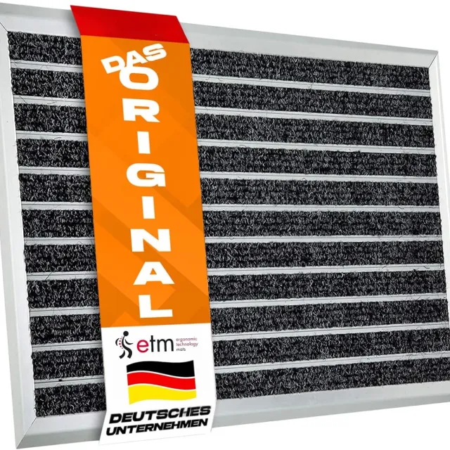 Floordirekt Aluminium Deurmat - Optimum Mat - met Textielvezelrib - Buitenmat - 39 x 60 cm
