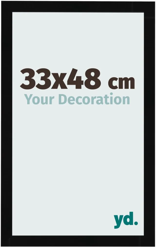 yd. Your Decoration - Fotolijst 33x48 cm - MDF - Zwart Hoogglans - Bologna