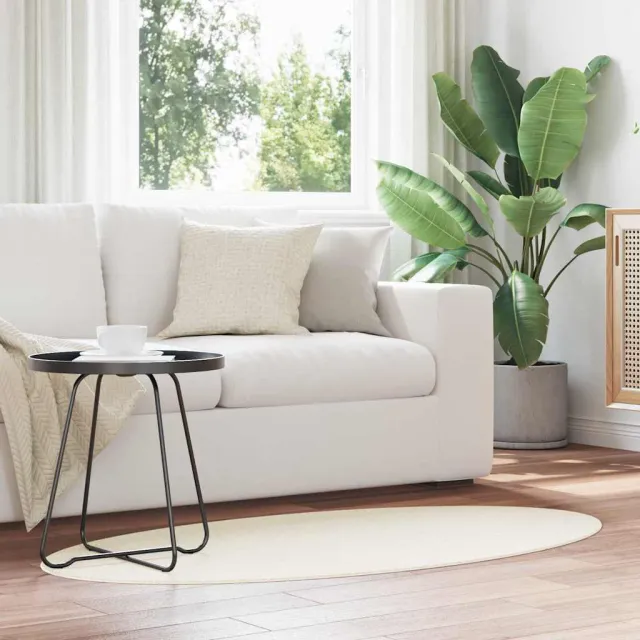 vidaXL Tapijt HUARTE Crèmekleurig 80 x 150 cm 100% Polyester, foto 2