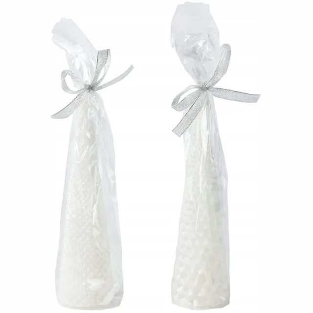 Kaemingk Traditionele Parafinekaars - Stoelkegel 15cm - Neutrale Witte Kleur - Giftverpakking