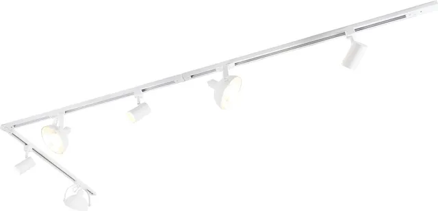 QAZQA magnax - Moderne Spot railsysteem verlichting, railverlichting geschikt voor led - 3 lichts - L 285.5 cm - Wit - Woonkamer | Slaapkamer | Keuken