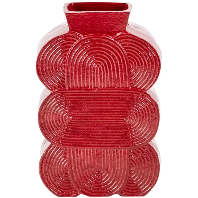homebound by ky Vaas Orb maroon | vaas | 16x6x26cm Rood