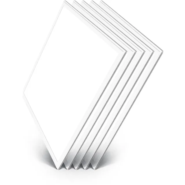 BRAYTRON LED Paneel - 60x60cm - Aanpasbare lichtkleur CCT 3000K/4000K/6500K - Aanpasbare watt 27/33/40w - Vierkant - Backlight - Flikkervrij - Mat Wit - Aluminium - 5 STUK