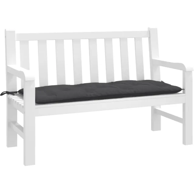 vidaXL Tuinbankkussen 120x50x7 cm stof gemêleerd antracietkleurig Anthraciet