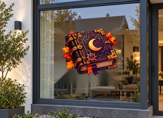 De Stickerman Halloween Raamsticker 100cm Breed Herbruikbaar Weerbestendig (CV10) Multi
